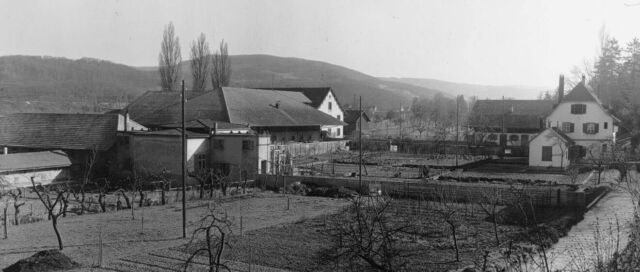 Von der Birs gebaute Terrassen
